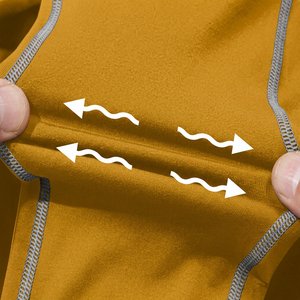 MERITORIOUS INTERNATIONAL <b>Men's</b> Summer <b>Yellow</b> Long Sleeve Gym <b>Shirt</b> Pants Set Sporty Geometric Pattern Quick-Dry Knitted Spandex - Product Image 4