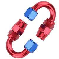 Connecteur rapide en PTFE AN8, adaptateur rotatif pivotant en aluminium à 45 degrés, connecteur de tube de refroidisseur d'huile, joint d'extrémité de tuyau