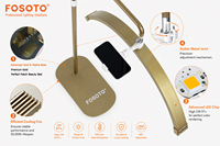 FOSOTO - Aro de Luz LED de 28 Pulgadas con Temperatura de Color Ajustable para Fotografía de Salón de Belleza, Tatuajes y Selfies, Disponible en Almacén en el Extranjero