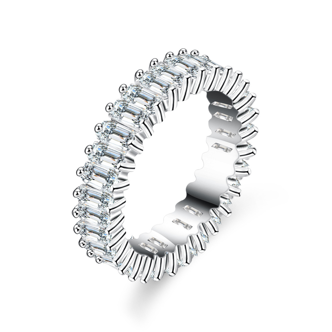 Style 6  2*4mm coupe rectangulaire Blanc