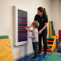 Panel de Luces LED de 128 Píxeles con Interruptor, Luz Sensorial de Pared con Control Remoto para Niños con Educación Especial