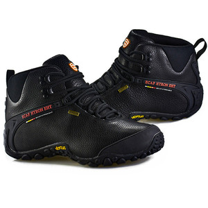 <span class=keywords><strong>Scarpe</strong></span> da <span class=keywords><strong>Trekking</strong></span> <span class=keywords><strong>Impermeabili</strong></span> in Pelle di Vacchetta per Uomo, Supporto Personalizzato Professionale per Attività all'Aperto - Product Image 2