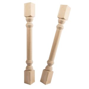 Pilares y balaustres de madera maciza, escaleras de lujo, madera decorativa tallada, columna grande, columna romana de madera, columna de poste, columna de husillo - Product Image 3