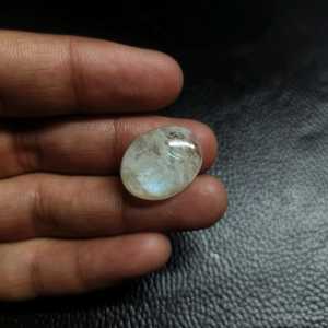 Natural <b>Rainbow</b> Hessonite Oval Cabochon 5.06 Carat 21x17mm Loose Gemstone <b>Light</b> Certified Third Party Appraisal Bulk Supplier - Product Image 5