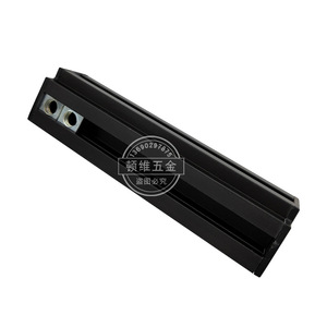 Connecteur d'angle en alliage d'aluminium noir, accessoire de quincaillerie pour meubles, design moderne et simple, durable - Product Image 3