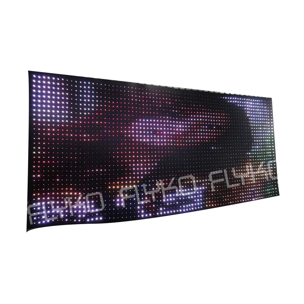 Alibaba in Russian Led Lighting Led Stage Curtain Led Video Curtainled Stage Backdrop Indoor Led Screen Hanging Led Mesh Indoor