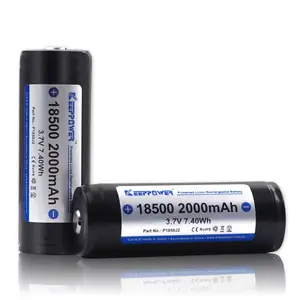 Keeppower 18500 2000mAh Protégée Li-ion Batterie Rechargeable P1850J2