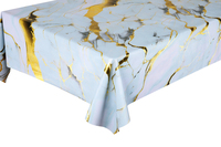 Nappes en PVC gaufrées et imprimées par transfert, design nouveau, élégantes et haut de gamme, anti-taches