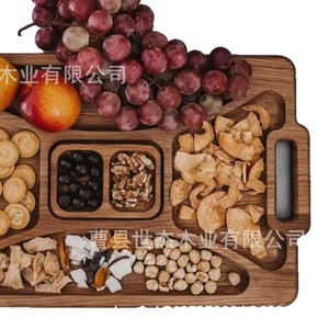 เขียงไม้อะคาเซียสี่เหลี่ยมแผ่นขนมปังผลไม้ชีสอเนกประสงค์ทำเอง - Product Image 5