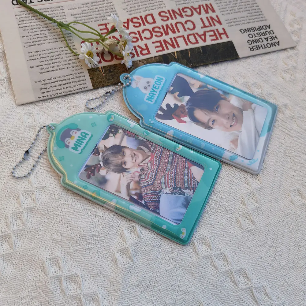 Venta caliente de encargo del estilo de Corea funda de tarjeta de PVC Kpop foto tarjetero estrellas foto recoger tarjeteros