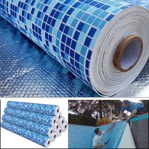 Revêtement de <span class=keywords><strong>piscine</strong></span> réfléchissant, géométrique en pvc, remplacement, épaisseur 1.5mm - Product Image 2