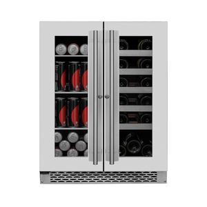 Refrigerador/Congelador Multifuncional VI46-2DB de Acero Inoxidable para Vinos y Bebidas, Fácil de Usar, para Debajo del Mostrador, para Uso Doméstico - Product Image 3