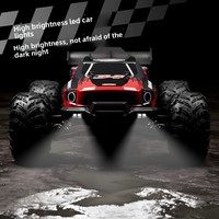 Camion tout-terrain télécommandé 2.4G 1:16, voiture RC sans balais 4WD RTR avec câble USB