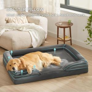 Factory Customized Minimalist <strong>Fancy</strong> Funny Rectangle Orthopedic Memory Foam Dog <strong>Bed</strong> Modern Anti Stress Pet <strong>Cat</strong> Bolster - Product Image 5