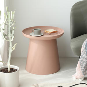 Nordic Round Plastic Coffee <b>Table</b> Small Apartment Minimalist Sofa <b>Side</b> <b>Table</b> Simple Balcony Trendy - Product Image 1