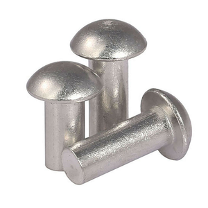 Rivets en aluminium M3 M4 M5 à tête cylindrique, rivets pleins estampés, finition brillante, grade 8 - Product Image 1