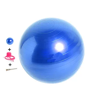65cm anti-burst customize color yoga ball gym equipment with pump