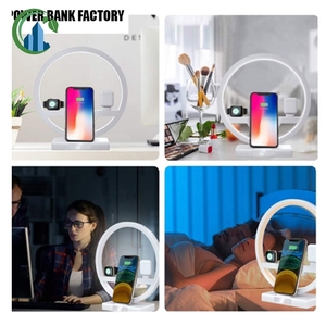 3 in 1 สถานีชาร์จมัลติฟังก์ชั่นโคมไฟตั้งโต๊ะที่วางเครื่องชาร์จไร้สายสําหรับนาฬิกาโทรศัพท์ Airpod - Product Image 3