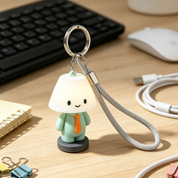 Porte-clés en PVC souple personnalisé, OEM ODM, figurine de dessin animé haute fidélité, abordable, étanche, cadeau d'entreprise en gros