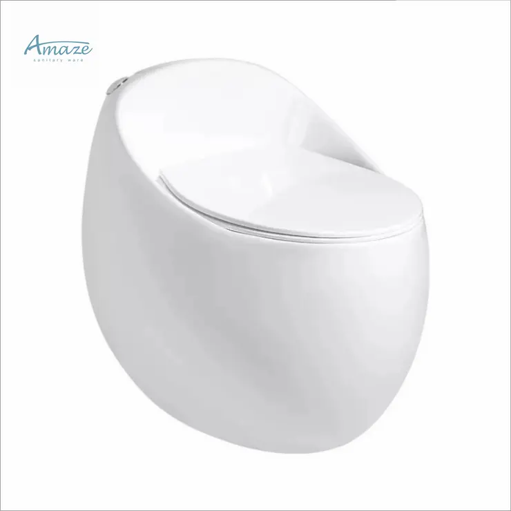 Amaze vaso sanitário de cerâmica novo design de ovo uma peça sifônico caro