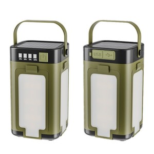 Lampe de camping LED pliable avec crochet, alimentée à l'énergie solaire, lampe de tente extérieure, batterie 18650, 1200mAh, durée de vie 25000H - Product Image 2