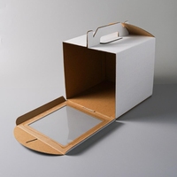 Avec des boîtes à gâteaux de qualité haut de gamme avec poignée Prix raisonnable Boîtes à gâteaux en carton personnalisées Taille personnalisée forte
