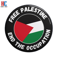 Insigne de drapeau PALESTINE personnalisé en usine de 20 ans insigne en fer blanc des EAU