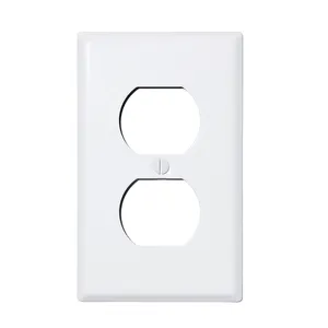 Duplex Wandschakelaar Plaat Wit Gepolijst Outlet Cover Lichtschakelaar Cover Muur Plaat