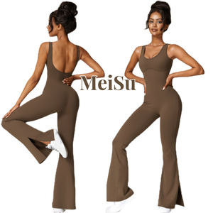 Combinaison de yoga moulante <span class=keywords><strong>nude</strong></span> pour femme, style décontracté, pour la danse, le fitness et le sport, nouveau style, ensemble de yoga, fabriqué en Chine - Product Image 2