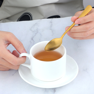 Cubiertos de Acero Inoxidable al por Mayor, Clásicos en Plata y Dorado, Acabado Mate, Cuchara, Tenedor, Cuchillo para Hotel - Product Image 6