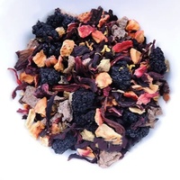 Thé aux fruits infusé à froid aux herbes, aux fleurs d'osmanthus, aux prunes, à la réglisse, aux pommes, à l'hibiscus et aux raisins, en sachet/emballage personnalisé, saveur variée, vente en gros