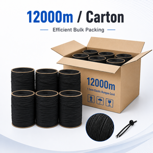 1.3mm Small Diameter <b>Elastic</b> Bungee <b>Cord</b> Polyester Covered Rubber Rope Custom Color Factory Supply - Product Image 6