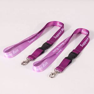 พวงกุญแจโพลีเอสเตอร์แบบระเหิดพร้อมสายคล้องคอพิมพ์ลายสกรีนผ้าไหม - Product Image 2