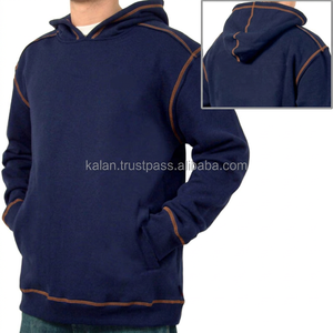 100% algodón 24oz Cool Streetwear patrón sólido Sudadera con capucha jersey de lana de punto con estampado de seda personalizado para invierno KFH02 - Product Image 3