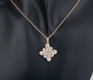 Juego de Joyería Nupcial de Lujo, Oro de 18K, Tendencia 2026, Collar y Aretes para Boda Estilo Dubai, Chapado en Oro Resistente al Deslustre - Product Image 2