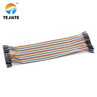 Cable de Conexión TEJIATE de 40 Pines, Macho a Hembra, Conector de 2.54 mm, Cobre Puro, 200 mm, para Arduino, PCB, Electrónica