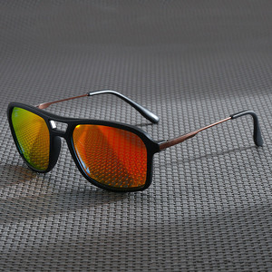 Gafas de Sol Deportivas Polarizadas con Lentes TAC, Logotipo Personalizado, Moda 2025, para Hombre y Mujer, Protección UV400, Montura Completa de Aleación, Duraderas, con Doble Puente, Cuadradas - Product Image 2