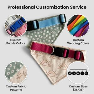 Bandana élégant et réglable pour chien avec boucle à dégagement rapide, collier détachable et lavable, foulard pour animaux de compagnie pour les vendeurs en ligne - Product Image 3