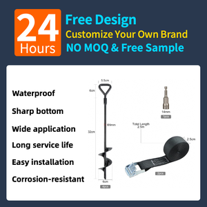 Zware Grond Ankers Schommel Set Metalen Waterdichte Stevige Camping Schuur Hond Carport Spiraal Trampoline Ankers Voor Harde Wind - Product Image 2