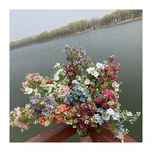 Chuông vàng phong phú facai hoa cúc đẹp ý nghĩa dài 85cm hoa nhân tạo thân thiện với môi trường cao tốt nghiệp - Product Image 1