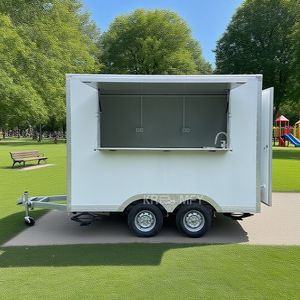 Remorque de vente ambulante polyvalente pour glaces, hot-dogs, bonbons, avec cuisine entièrement équipée, chariot à café mobile - Product Image 1