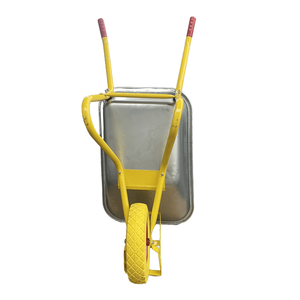 <span class=keywords><strong>Brouette</strong></span> industrielle robuste avec plateau métallique et roue <span class=keywords><strong>en</strong></span> PU pour la construction et le transport - Product Image 3