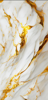 Panneau mural de salle de bain en PVC 1000mm*10mm Dryland Flame Yang Gold