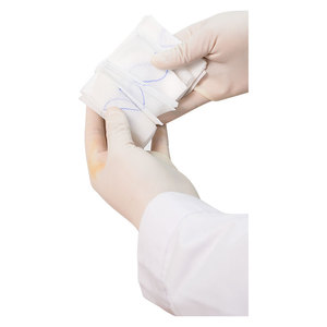 Gasa de Caolín Estéril Transfronteriza con Hilo Azul, Plegado en Z, para Cuidado de Heridas, Botiquín de Primeros Auxilios para Exteriores, Vendaje de Combate - Product Image 2