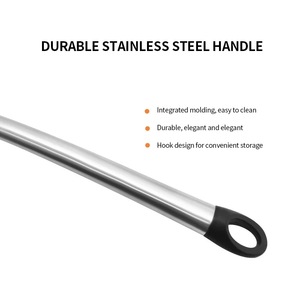 Cuillère à pâtes de haute qualité pour la cuisine, cuillère à spaghetti avec manche creux, utilisation domestique, manche en acier inoxydable, fourchette à pâtes en silicone - Product Image 4