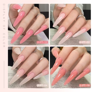 Vernis à ongles <span class=keywords><strong>semi</strong></span>-<span class=keywords><strong>permanent</strong></span> à base d'eau sans TPO, couleur gelée transparente, végétalien, non toxique, collection naturelle, 15 ml, marque privée - Product Image 3
