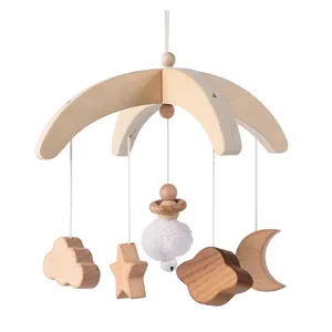 Wholesale Hanging Toys Nursery Decor Beech Wood Baby Mobile Holz For Crib