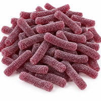 Bonbons Gommeux aux Fruits, Sucrés et Acidulés, OEM Halal, Logo Personnalisé, Vente en Gros, Fabricant de Bonbons en Marque Blanche