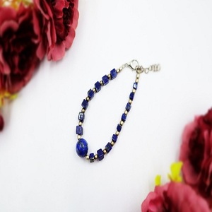 Pulsera de Lapislázuli Natural de Calidad AAA+ con Cuentas, Estilo Clásico, Ajustable, Ideal para Regalo o para la Creación de Joyas - Product Image 4