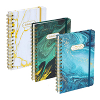 Benutzer definierter Druck Benutzer definierte Hardcover-Abdeckung Spiral-Notizbuch A5 Gefütterte Sublimation Spiral-Notizbuch-Rohling für die Schule